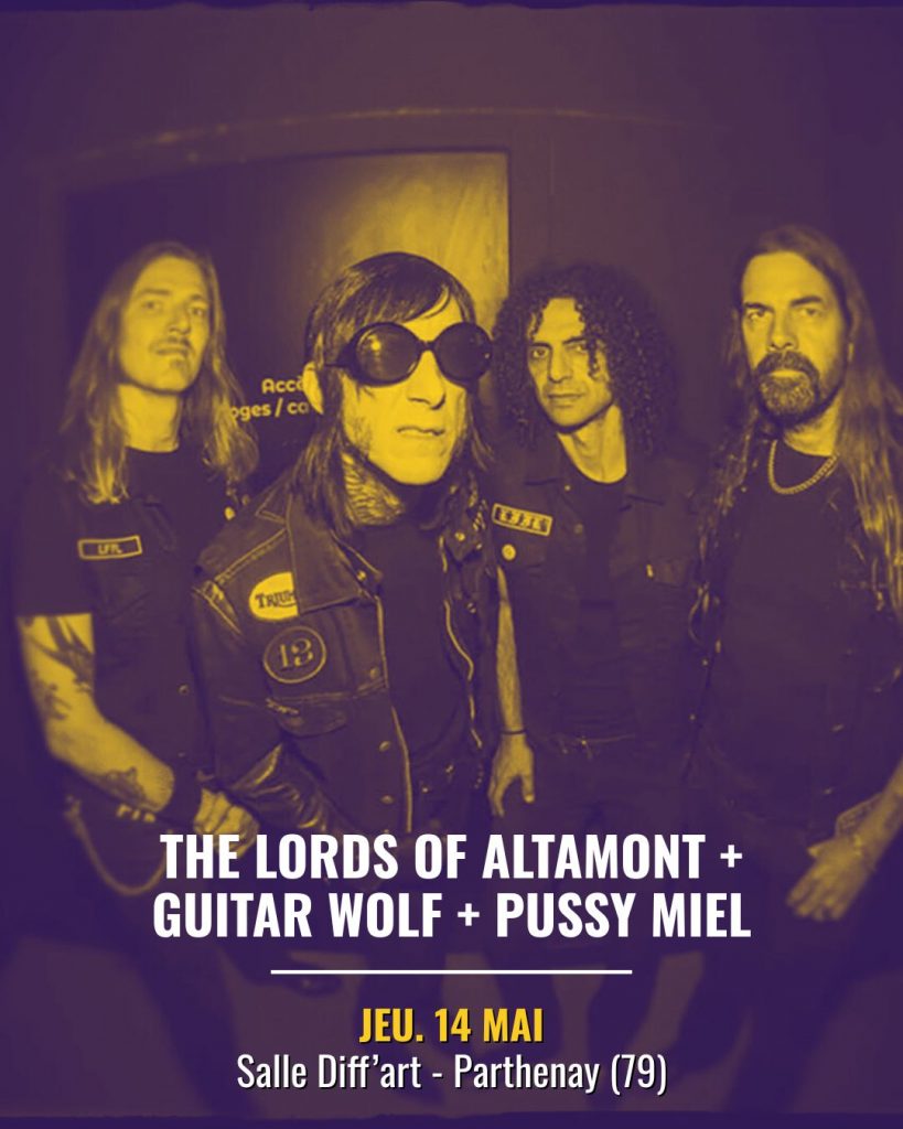 Visuel THE LORDS OF ALTAMONT + GUITAR WOLF à Parthenay